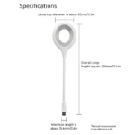 Foldable USB Voice-Control LED Desk Lamp with 3 Modes