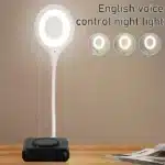 Foldable USB Voice-Control LED Desk Lamp with 3 Modes